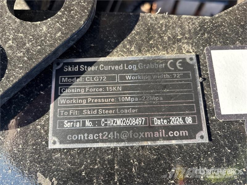  GIYI GY-CLG72 72 in Log Skid Steer Grapple (Unused Gripere