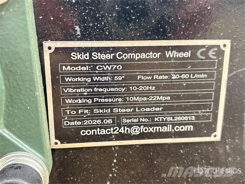 GIYI GY-CW70 59 in Padfoot Skid Steer Vibratory Ro Valce