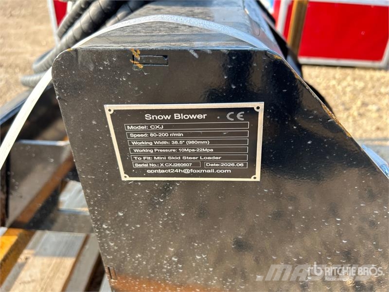 GIYI GY-CXJ 38 in Mini Skid Steer Snow Blower (Unu Andre komponenter