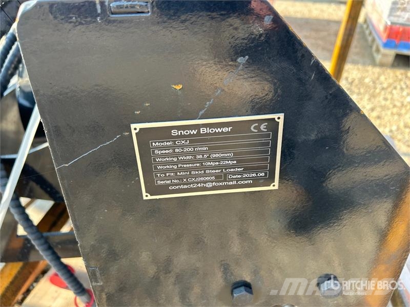  GIYI GY-CXJ 38 in Mini Skid Steer Snow Blower (Unu Andre komponenter