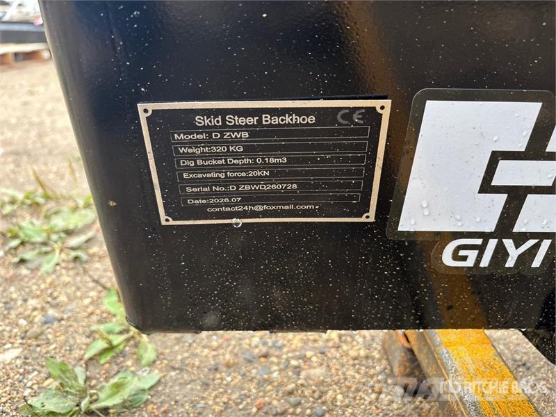 GIYI GY-D ZWB 45 in Skid Steer Backhoe (Unused) Utovarne korpe