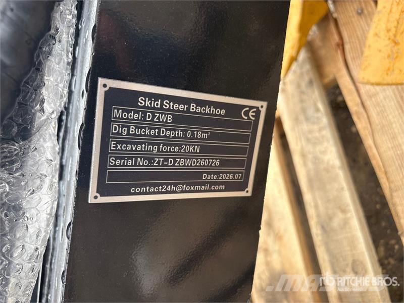 GIYI GY-D ZWB Skid Steer Backhoe (Unused) Backhoes