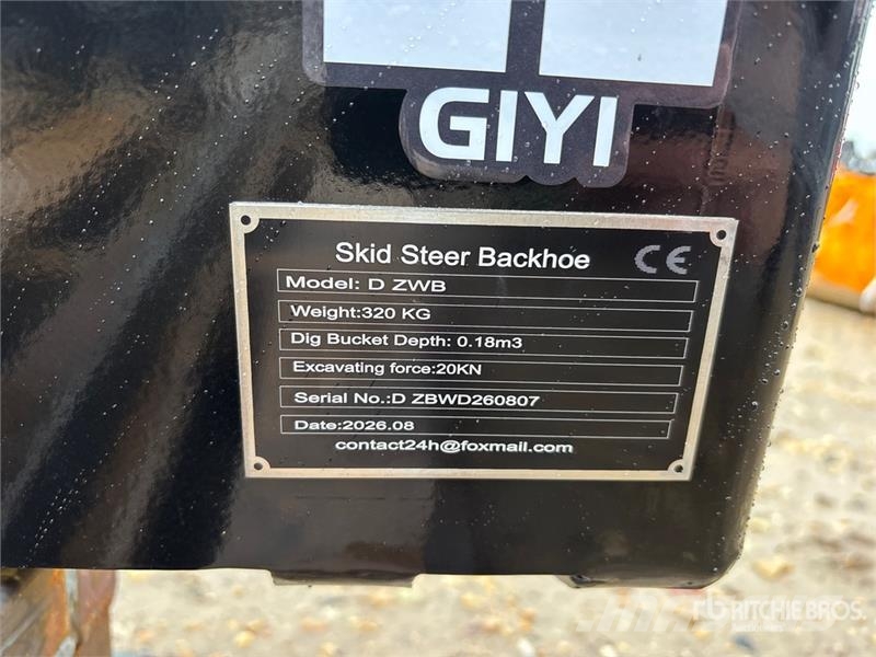 GIYI GY-D ZWB Skid Steer Backhoe (Unused) Excavator