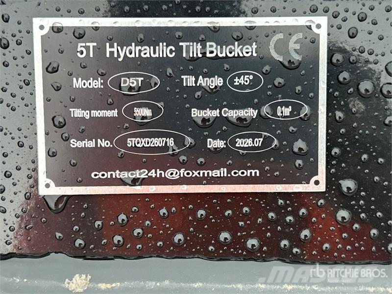  GIYI GY-D5T 35 in .01 m3 Hydraulic Tilting Excavat Buckets