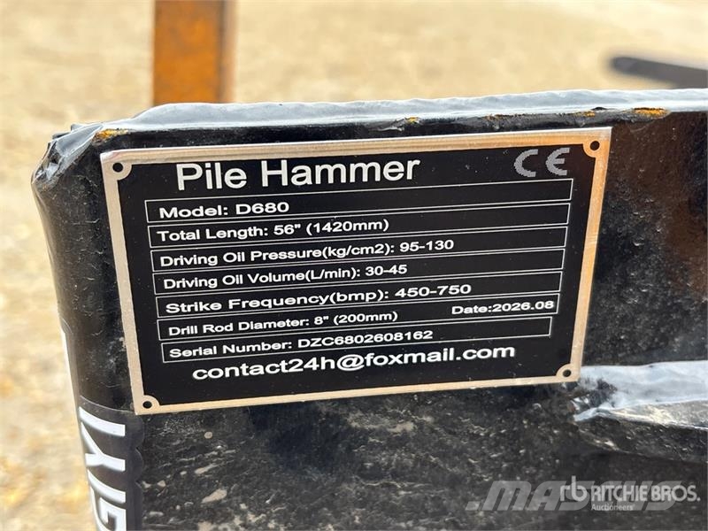 GIYI GY-D680 Skid Steer Post Driver (Unused) Equipos de vallado