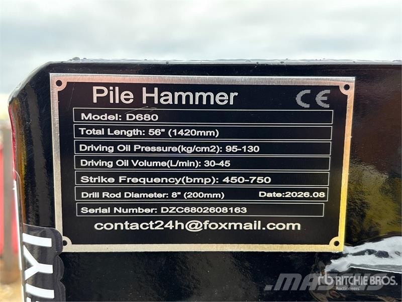 GIYI GY-D680 Skid Steer Post Driver (Unused) Equipos de vallado