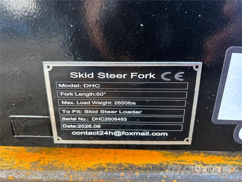 GIYI GY-DHC 59 in Skid Steer Forks (Unused) Forche