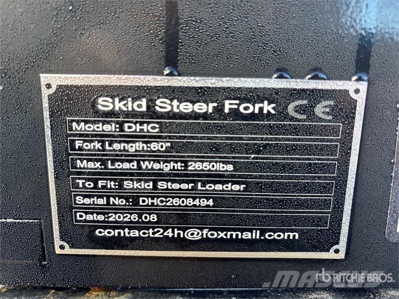  GIYI GY-DHC 59 in Skid Steer Forks (Unused) Forche