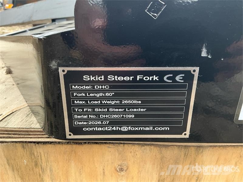 GIYI GY-DHC 59 in Skid Steer Forks (Unused) Δικράνες