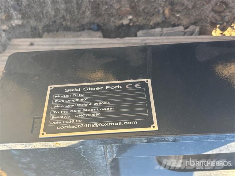  GIYI GY-DHC 59 in Skid Steer Forks (Unused) Horquillas