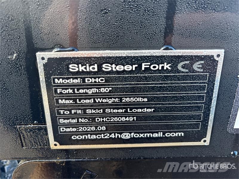  GIYI GY-DHC 59 in Skid Steer Forks (Unused) Forche