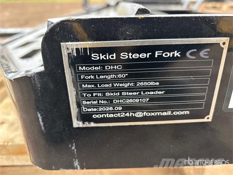  GIYI GY-DHC 59 in Skid Steer Forks (Unused) شوكات