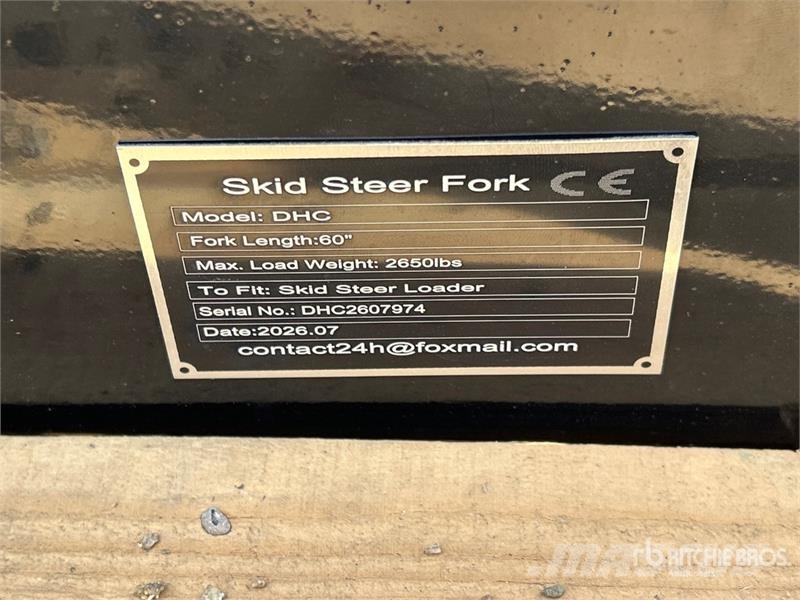 GIYI GY-DHC 59 in Skid Steer Forks (Unused) Vidlica