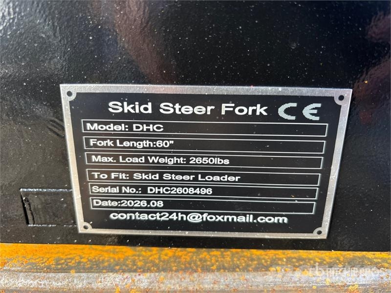  GIYI GY-DHC 59 in Skid Steer Forks (Unused) Forche
