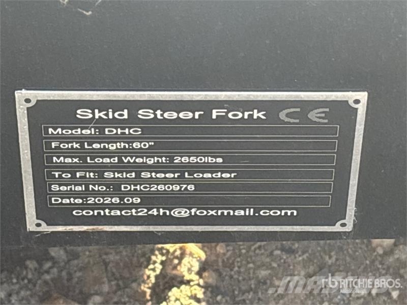  GIYI GY-DHC 59 in Skid Steer Forks (Unused) Horquillas