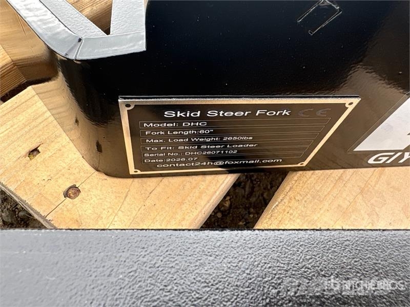 GIYI GY-DHC 59 in Skid Steer Forks (Unused) Δικράνες