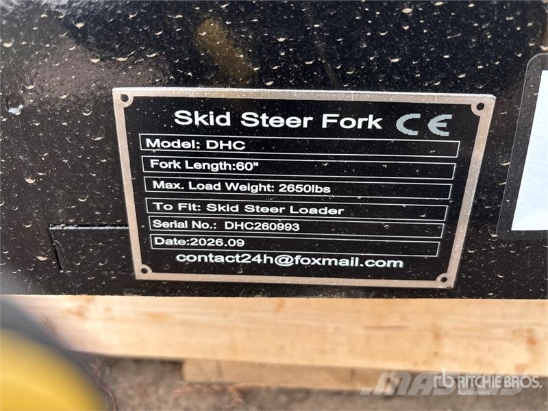 GIYI GY-DHC 59 in Skid Steer Forks (Unused) شوكات