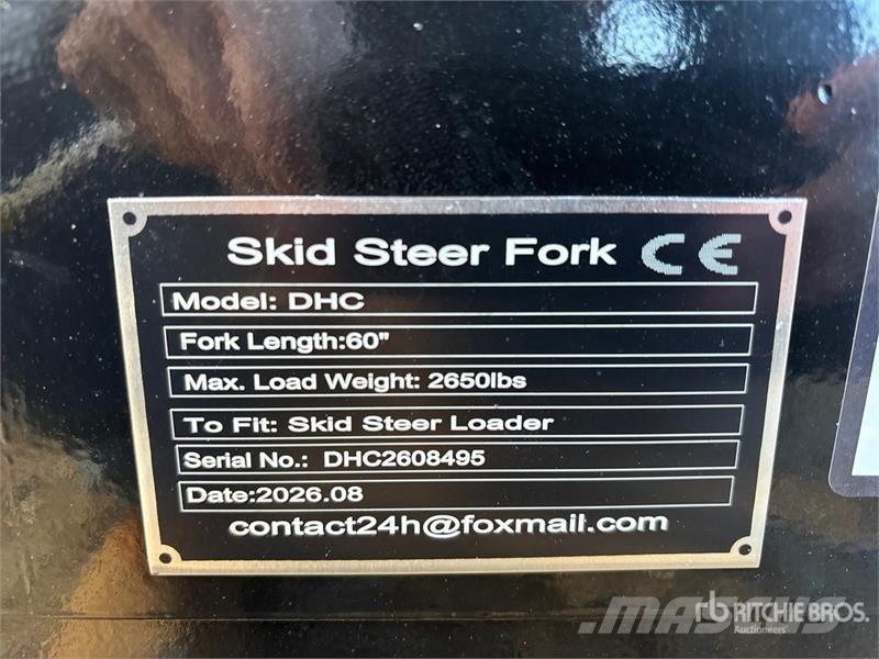 GIYI GY-DHC 59 in Skid Steer Forks (Unused) Forche