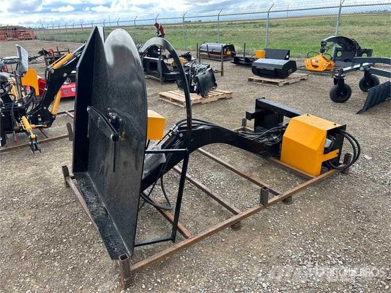 GIYI GY-ECA74 54 in Articulating Skid Steer Brush Mounted and trailed mowers