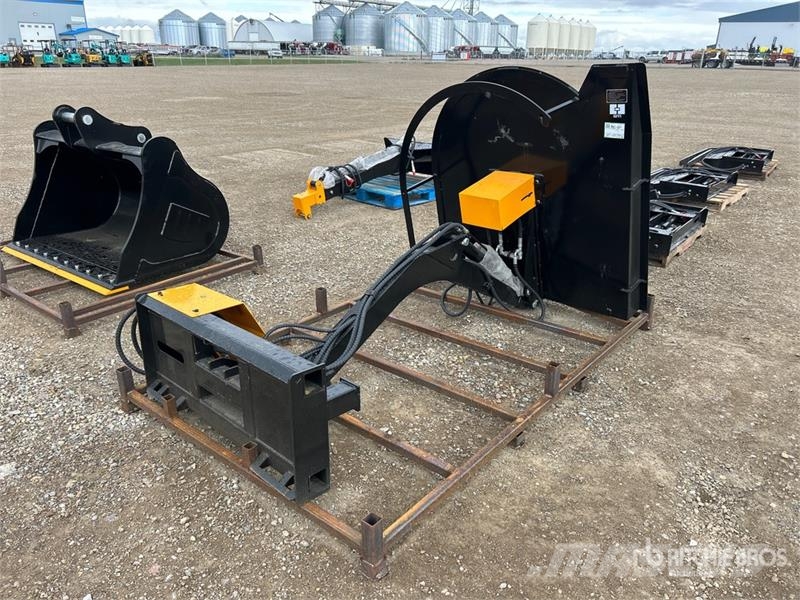 GIYI GY-ECA74 54 in Articulating Skid Steer Brush Mounted and trailed mowers