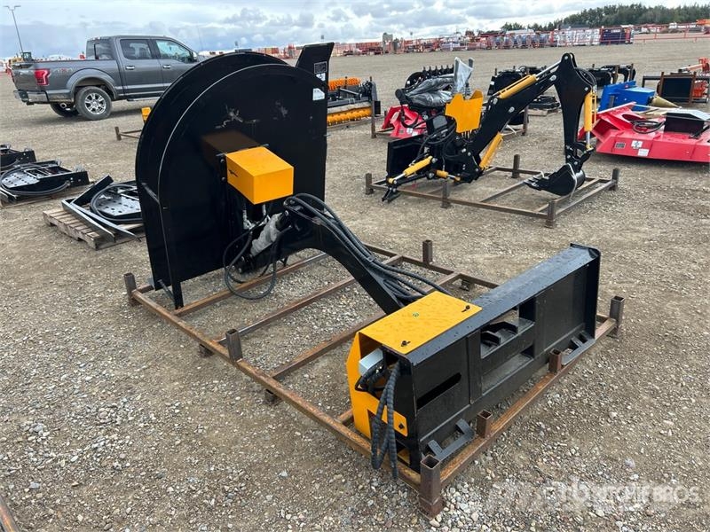 GIYI GY-ECA74 54 in Articulating Skid Steer Brush Mounted and trailed mowers