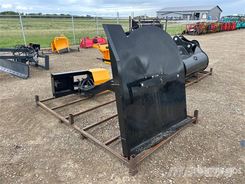 GIYI GY-ECA74 54 in Articulating Skid Steer Brush Mounted and trailed mowers