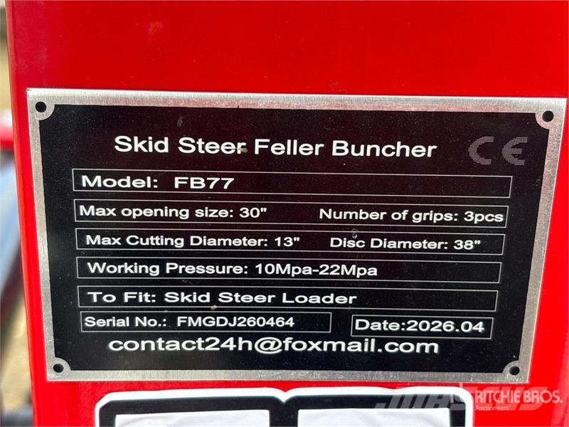  GIYI GY-FB30 30 in Skid Steer Feller Buncher (Unus معدات البناء - غير ذلك