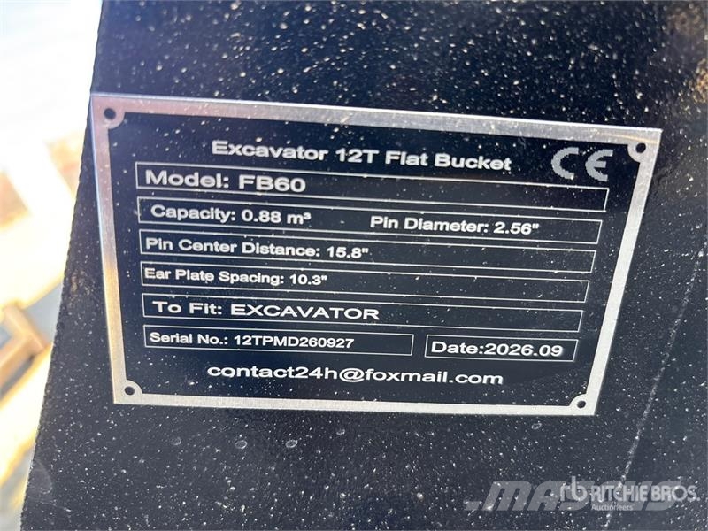 GIYI GY-FB60 0.88 m3 Cleanup Excavator Bucket - Fi Κουβάδες