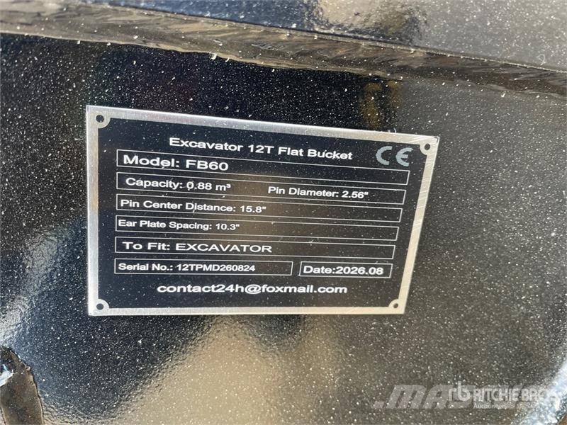 GIYI GY-FB60 58 in 0.88 m3 Cleanup Excavator Bucke Cucharones