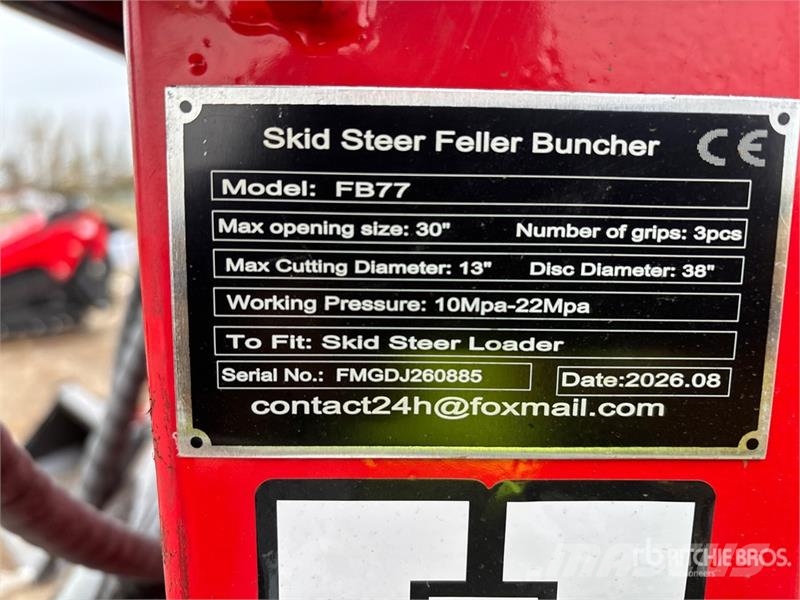  GIYI GY-FB77 30 in Skid Steer Feller Buncher (Unus Utilaje construcții - Altele