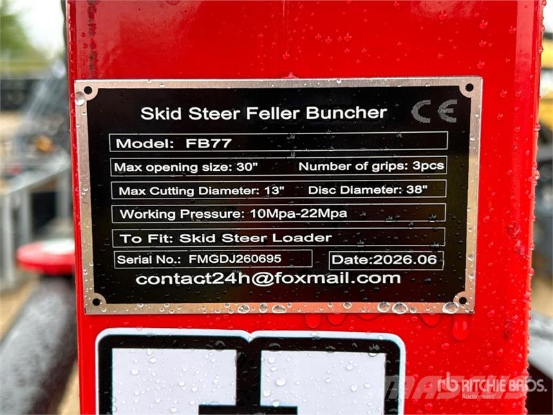 GIYI GY-FB77 30 in Skid Steer Feller Buncher (Unus Drugi deli