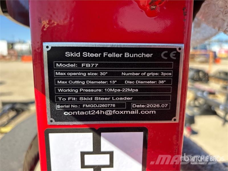  GIYI GY-FB77 30 in Skid Steer Feller Buncher (Unus Drugi deli
