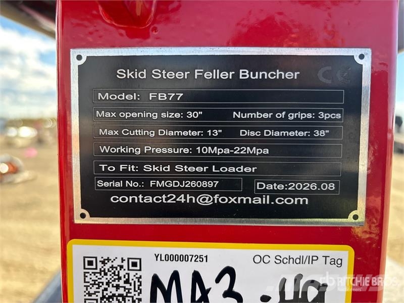 GIYI GY-FB77 30 in Skid Steer Feller Buncher (Unus Građevinarstvo – ostalo