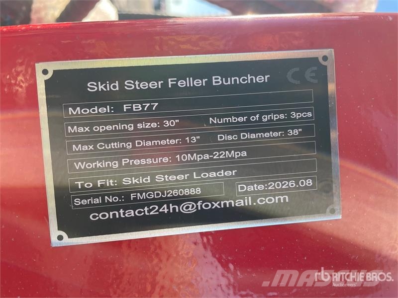  GIYI GY-FB77 30 in Skid Steer Feller Buncher (Unus معدات البناء - غير ذلك