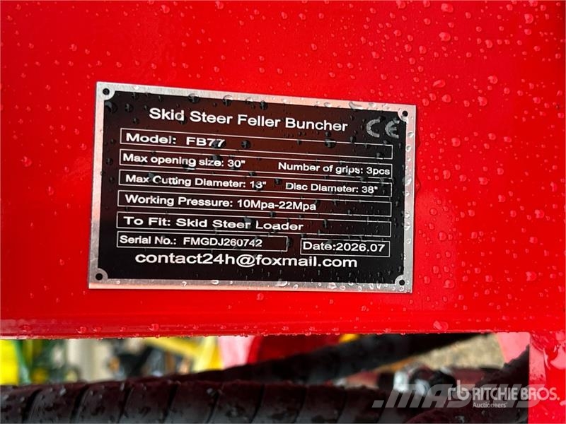 GIYI GY-FB77 30 in Skid Steer Feller Buncher (Unus Компоненты строительной техники