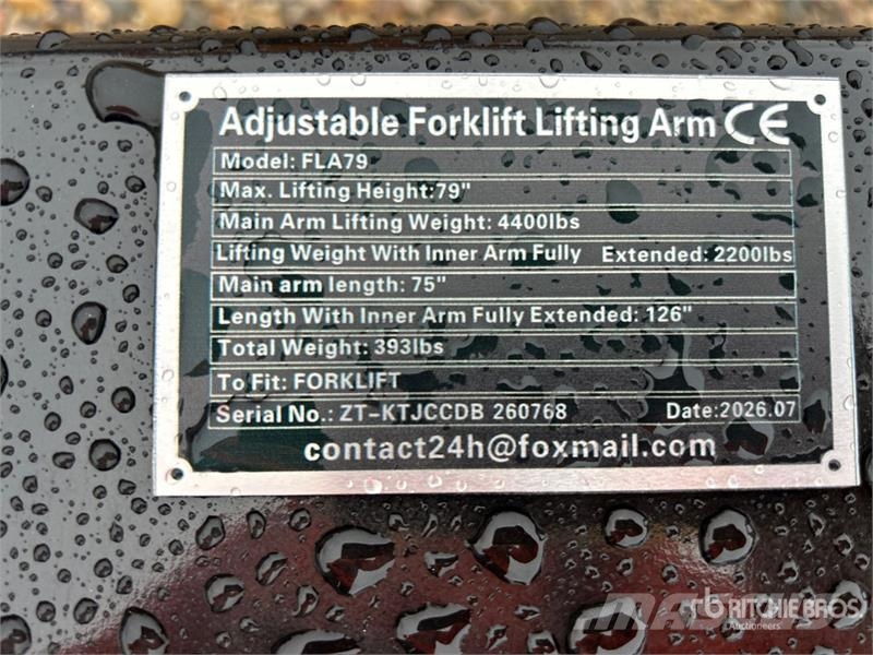  GIYI GY-FLA79 126 in Forklift Telescopic Boom (Unu Övriga tillbehör och komponenter