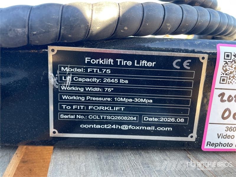 GIYI GY-FTL75 75 in Forklift Tire Lifter (Unused) Egyéb adapterek és tartozékok