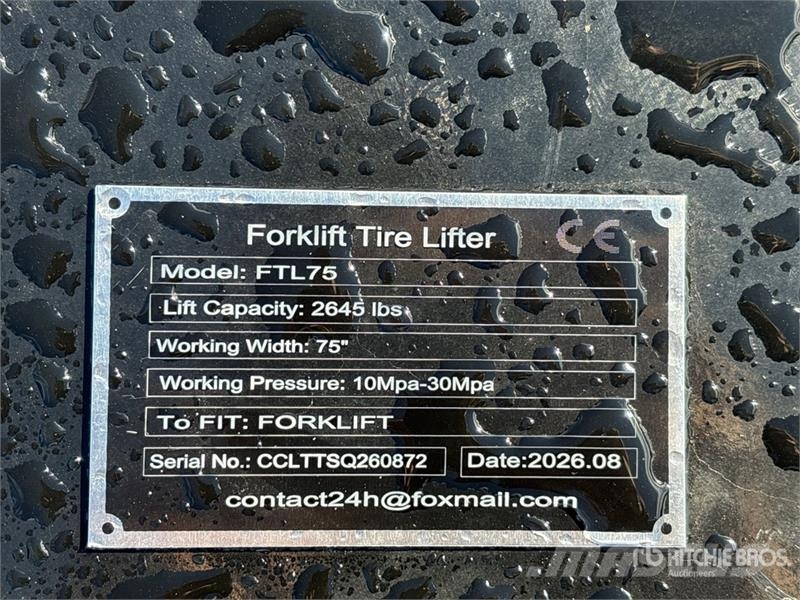  GIYI GY-FTL75 75 in Forklift Tire Lifter (Unused) 其他附件和零組件