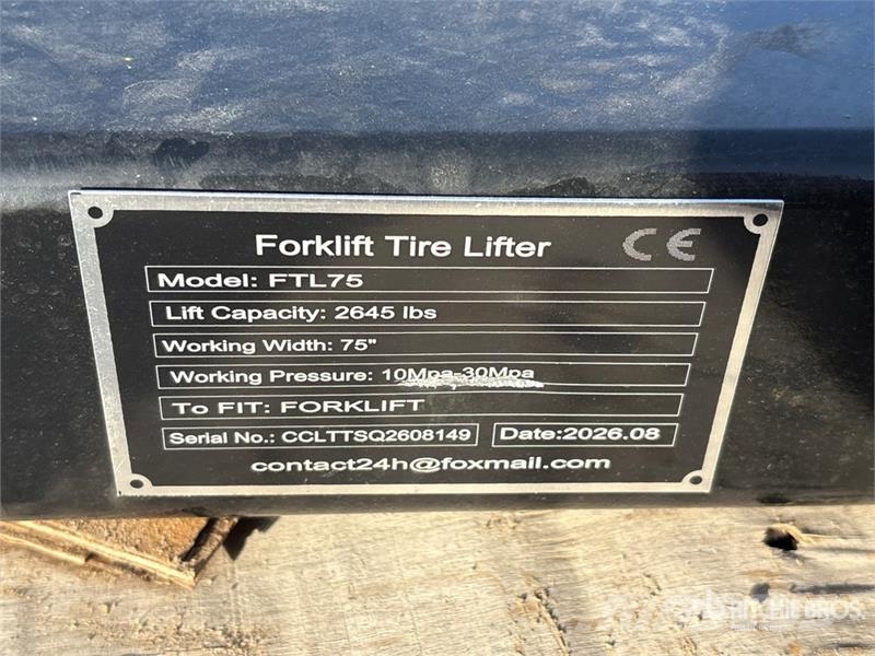  GIYI GY-FTL75 75 in Forklift Tire Lifter (Unused) 其他附件和零組件