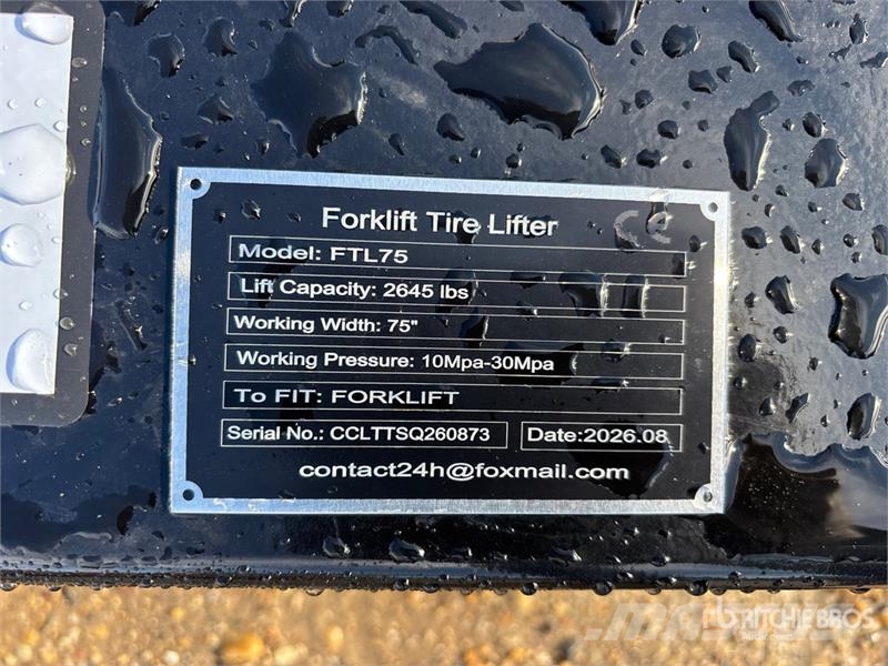  GIYI GY-FTL75 75 in Forklift Tire Lifter (Unused) 其他附件和零組件