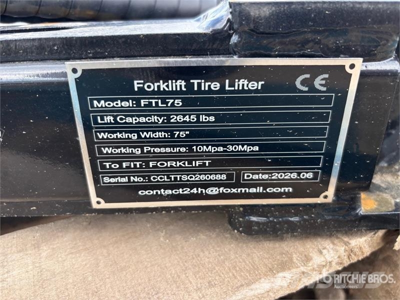 GIYI GY-FTL75 Forklift Tire Lifter (Unused) Drugi deli