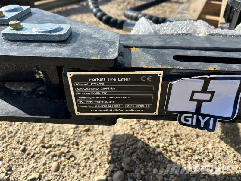 GIYI GY-FTL75 Forklift Tire Lifter (Unused) Drugi deli