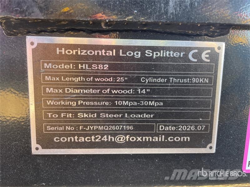  GIYI GY-HLS82 25 in Skid Steer Log Splitter (Unuse Divisores e cortadores de madeira