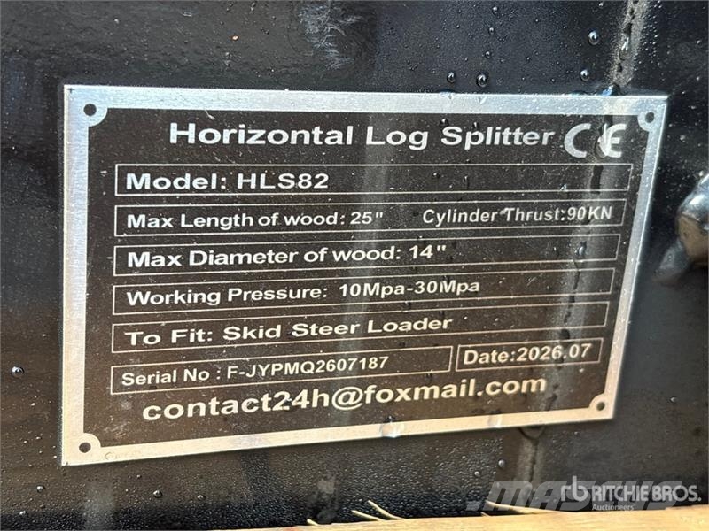 GIYI GY-HLS82 25 in Skid Steer Log Splitter (Unuse Holzspalter