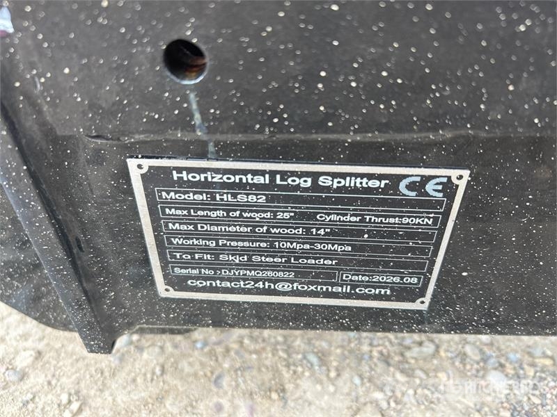 GIYI GY-HLS82 25 in Skid Steer Log Splitter (Unuse Sekačky a rezačky dreva