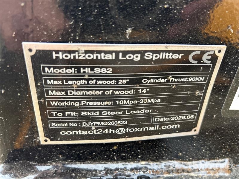 GIYI GY-HLS82 25 in Skid Steer Log Splitter (Unuse Sekačky a rezačky dreva