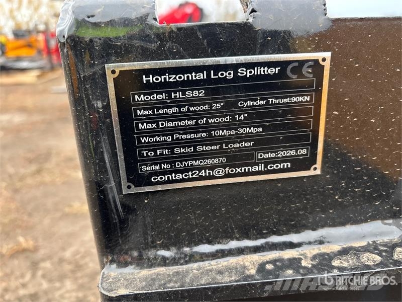  GIYI GY-HLS82 25 in Skid Steer Log Splitter (Unuse Partidoras, cortadoras y trituradoras de madera