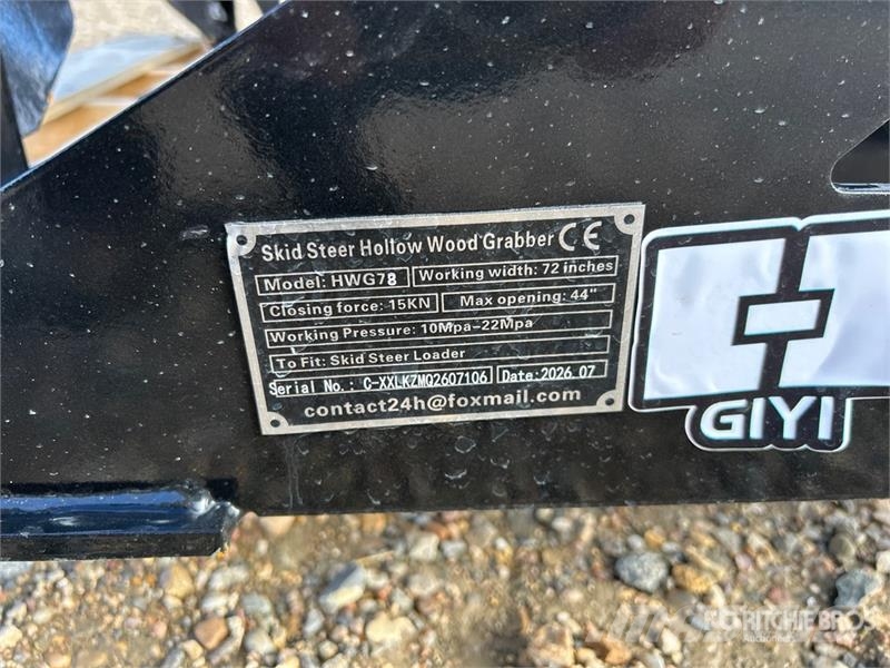 GIYI GY-HWG72 72 in Skeleton Skid Steer Grapple Bu Griebtuvai