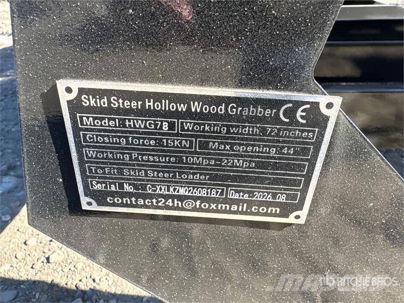 GIYI GY-HWG72 72 in Skeleton Skid Steer Grapple Bu Pinze