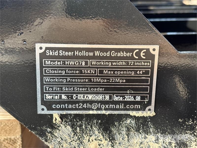 GIYI GY-HWG72 72 in Skid Steer Grapple Bucket (Unu Grijpers